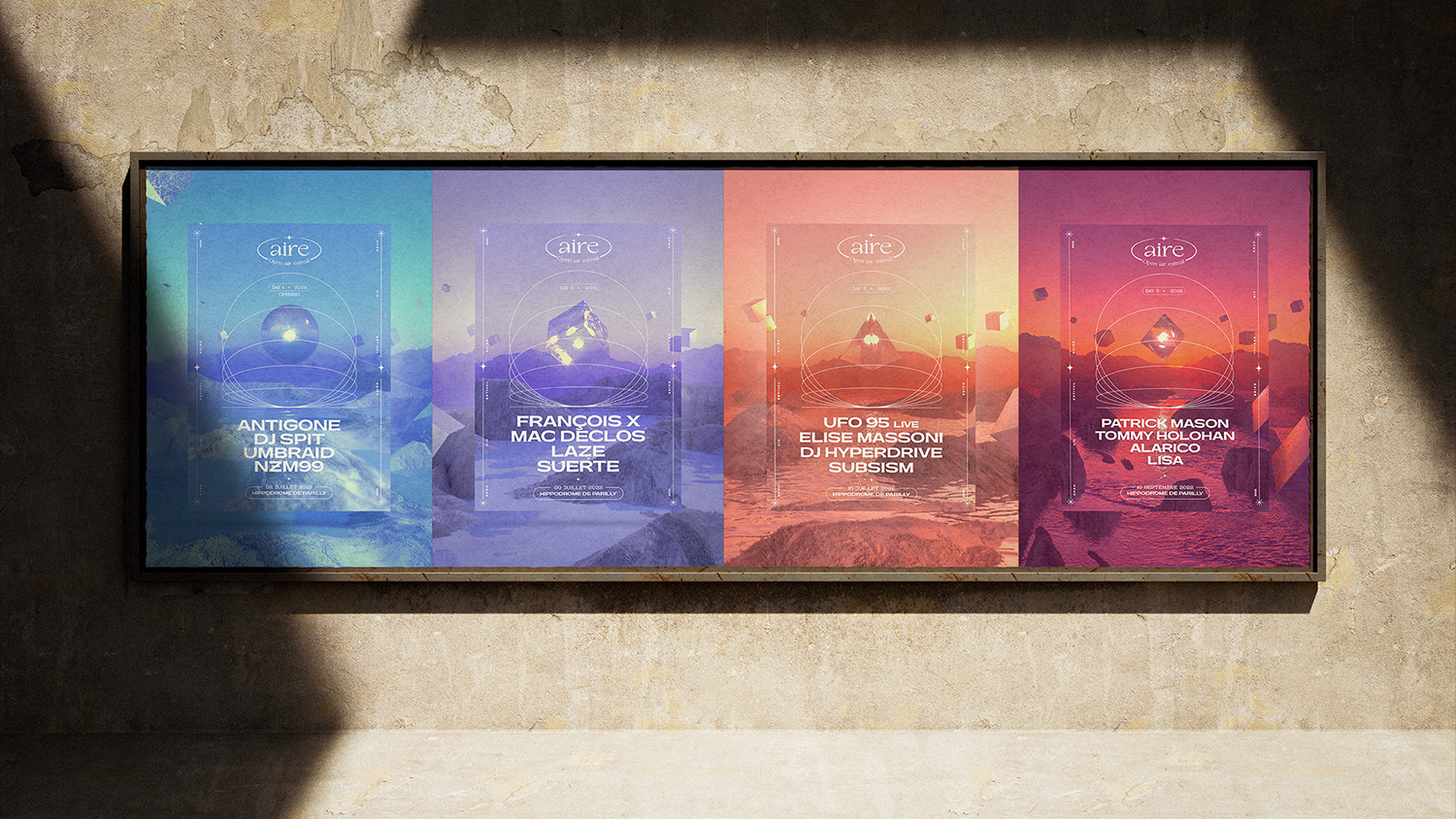 Aire Festival Tapage Nocturne affiches ville